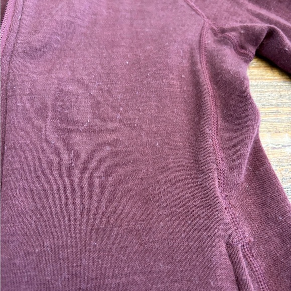 Woolly Womens zip up  Burgundy Hoodie size Small - Picture 6 of 9